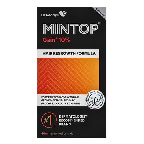 Mintop Gain + 10 – Strong Hair Loss Treatment (Minoxidil + Finasteride)